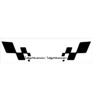 Laguna sport bayraklı sticker seti 2 adet 2