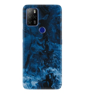 Omix X300 Kılıf Silikon Desen Blue Zigzag 1687