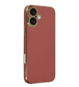 Newface Apple iPhone 16 Kılıf Volet Silikon - Kırmızı