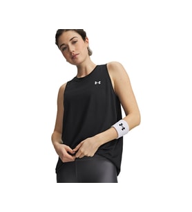 Under Armour Tech Tank Solid Kadın Antrenman Atleti 1383655-001 Siyah