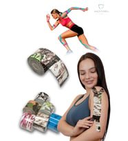 5 M X 5 Cm Kinezyo Sporcu Bandı Ağrı Bandı Bion Camo KT-009