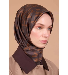 Aker Sura İpek Desenli Eşarp 9066701