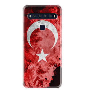 TCL 10L 10 Plus 10SE 20E 20SE 30SE L7 Kılıf Desemli Silikon Şanlı Türk Bayrağı 3 1395