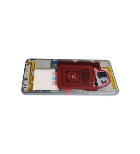 A510 Orta Kasa Galaxy A510 Uyumlu Siyah Renk Orta Kasa Çerçeve + Ses Açma ON OFF Tuş Plastik Kamera Camı Hoparlör NFC Koyu Gri