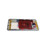 A510 Orta Kasa Galaxy A510 Uyumlu Siyah Renk Orta Kasa Çerçeve + Ses Açma ON OFF Tuş Plastik Kamera Camı Hoparlör NFC Koyu Gri