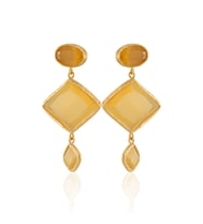 Kadir Jewellery 22 Ayar Altın Kaplama Kadın Sallantılı Küpe -El İşçiliği Ve Hipoalerjenik Küpe