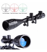 4-16X50 Aoeg Zoomlu Dürbünü Çift Işıklı Kırmızı,Yeşil Kaynaklı Avcılık Dürbün