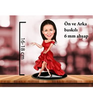 ATEŞ ANIT Karikatür bayan biblo-247