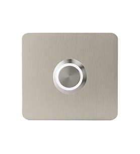 LOCKWAY Z402B Paslanmaz 304 Kare Zil butonu 60x60mm Beyaz Led