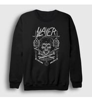 Presmono Unisex Siyah War Slayer Sweatshirt 295119tt