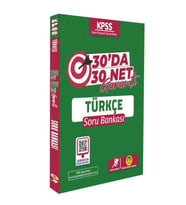 Tasarı Yayınları KPSS Türkçe 30 da 30 Net Garanti Soru Bankas