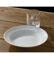 Bahar Dalı Yaldızlı 6 Adet 22cm Çukur Tabak