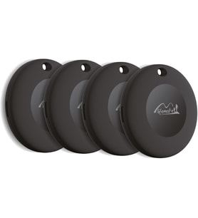 Lexroo LifeTag Aple ile Uyumlu MFI Lisanslı Smart Tag Akıllı Takip Cihazı 4'lü Paket- Siyah
