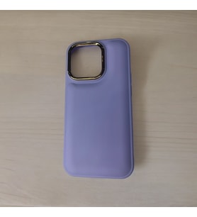 İphone 14 Pro Lansman Kaliteli Silikon Telefon Kılıfı (Mor)