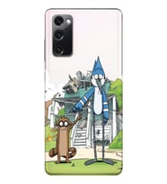 Samsung Galaxy S20 FE Uyumlu Mordecai ve Rigby Tasarımlı Şeffaf Telefon Kılıfı