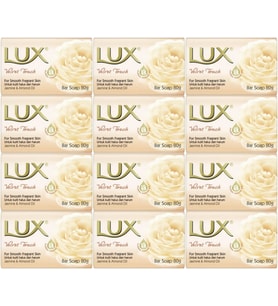 Lux Sabun 80GR Velvet Touch (Kadife Dokunuş) (12 Li Set)