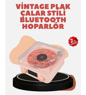 Retro Kristal Netliğinde Ses – Gece Işıklı Retro Bluetooth Hoparlör