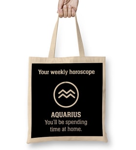 Your Weekly Horoscope Aquarius Self Isolation Bez Çanta Uzun Saplı