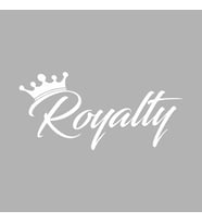 Royalty Araba Stickeri siyah 19x9 CM (Beyaz)