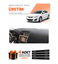 MAZDA 6 (2007-2013) Uyumlu Torpido Koruma Örtüsü Oto Kılıfı - Siyah