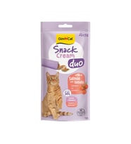 Gimcat Snack Cream Duo Somonlu & Domatesli Kedi Ödülü 6 X 15 Gr