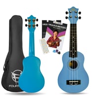 Fourtune Loki SP-21BL Soprano Mavi Ukulele Seti (Başlangıç Seviye)