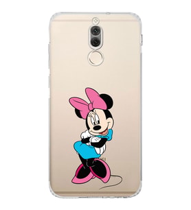 Huawei Mate 10 Lite  Kamera korumalı Kapak Minnie Mouse Tasarımlı  Şeffaf Kılıf