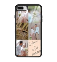 iPhone 8 Plus Uyumlu 5li Kolaj Fotoğraf Tasarımlı Glossy Telefon Kılıfı
