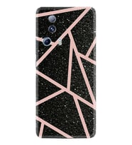Xiaomi Mi 13 Lite Kılıf Resimli Desenli Baskılı Silikon Pembe Şeritli Mermer 1312