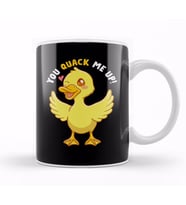 You Quack Me Up! Adorable Duckling Crack Me Up Pun Kupa Bardak Porselen