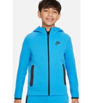 Nike Sportswear Tech Fleece Full-Zıp Hoodie Fermuarlı Kapişonlu Çocuk Sweatshirt Lacivert