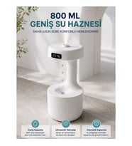 Mey İthalat® Ters Akan Su Damlası Nemlendirici 800 ml Sessiz Ultrasonik Oda Nemlendirici