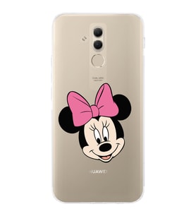 Huawei Mate 20 Lite  Kamera korumalı Kapak Minnie Mouse Tasarımlı  Şeffaf Kılıf