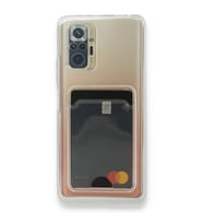 Smcase Xiaomi Redmi Note 10 Pro Kılıf Kamera Korumalı Kartlıklı Silikon (Renksiz)