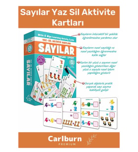 Özel Üretim Zeka Geliştirici Eğitici El Göz Koordinasyon Matematik Sayılar Yaz Sil Aktivite Kartları