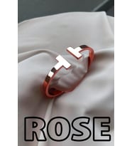 Rose Renk Model T Uçlu Desenli Kelepçe Bileklik - 2118