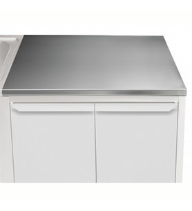 Electrolux Professional Üst Tabla, Sırtsız, 900 Mm, 1,5 Mm Kalınlıkta Üst Tabla 18 Mm Kalınlığında Ses Sönümlendirici Malzeme Ve Ayrıca 2 Paslanmaz Kayıtla Güçlendirilmiştir - Modular Line TPLA9