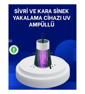Mey İthalat® 2’si 1 Arada LED Işıklı Elektrikli Böcek Öldürücü