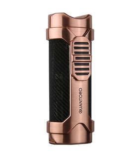 Quantoro 3 Torch Pürmüz Delicili Siyah-Gold Metal Puro Çakmağı - TRZ1153