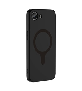 iPhone 17E Kılıf M-Safe Şarj Özellikli Aris Silikon Kılıf Siyah