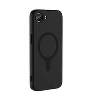 iPhone 17E Kılıf M-Safe Şarj Özellikli Aris Silikon Kılıf Siyah