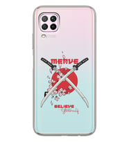 Huawei Sakura Sword Tasarımlı Şeffaf Telefon Kılıfı