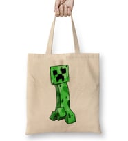 Minecraft Creeper 02 Bez Çanta Uzun Saplı