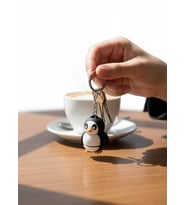 Penguen Figürlü Hareketli Anahtarlık