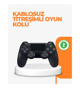 Mey İthalat® PS4 Uyumlu Kablosuz Oyun Kolu – Titreşimli, Şarjlı ve Ergonomik