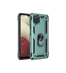Durukar® Samsung Galaxy A22 Kılıf Sofya Yüzüklü Silikon Kapak - Yeşil