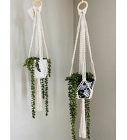 Makrome Saksılık Çiçeklik El İşi Çiçeklik Saksılık 75 cm