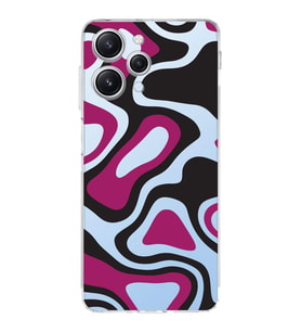 PrintiFy Xiaomi Redmi 12 4G Uyumlu Kamera Korumalı Renkli Desen Tasarımlı Şeffaf Silikon Kılıf