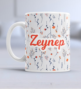 Anneler Günü Hediyesi Çiçek Desenli Kupa Bardak Kişiye Özel Anneye Sevgiliye Arkadaşa Kız Kardeşe Ablaya Doğum Günü Hediyesi