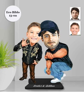 Kişiye Özel Babalar Günü Ahşap Eco Biblo -3